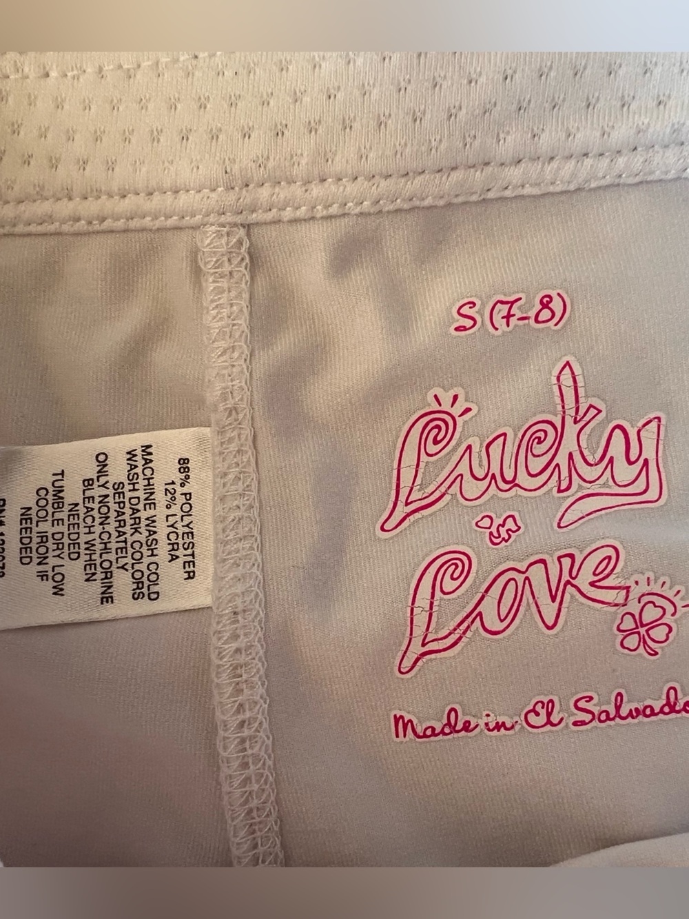 Lucky in Love Tennis Tops & Skirt Bundle Girls S 7-8 $125 - Picture 10 of 11